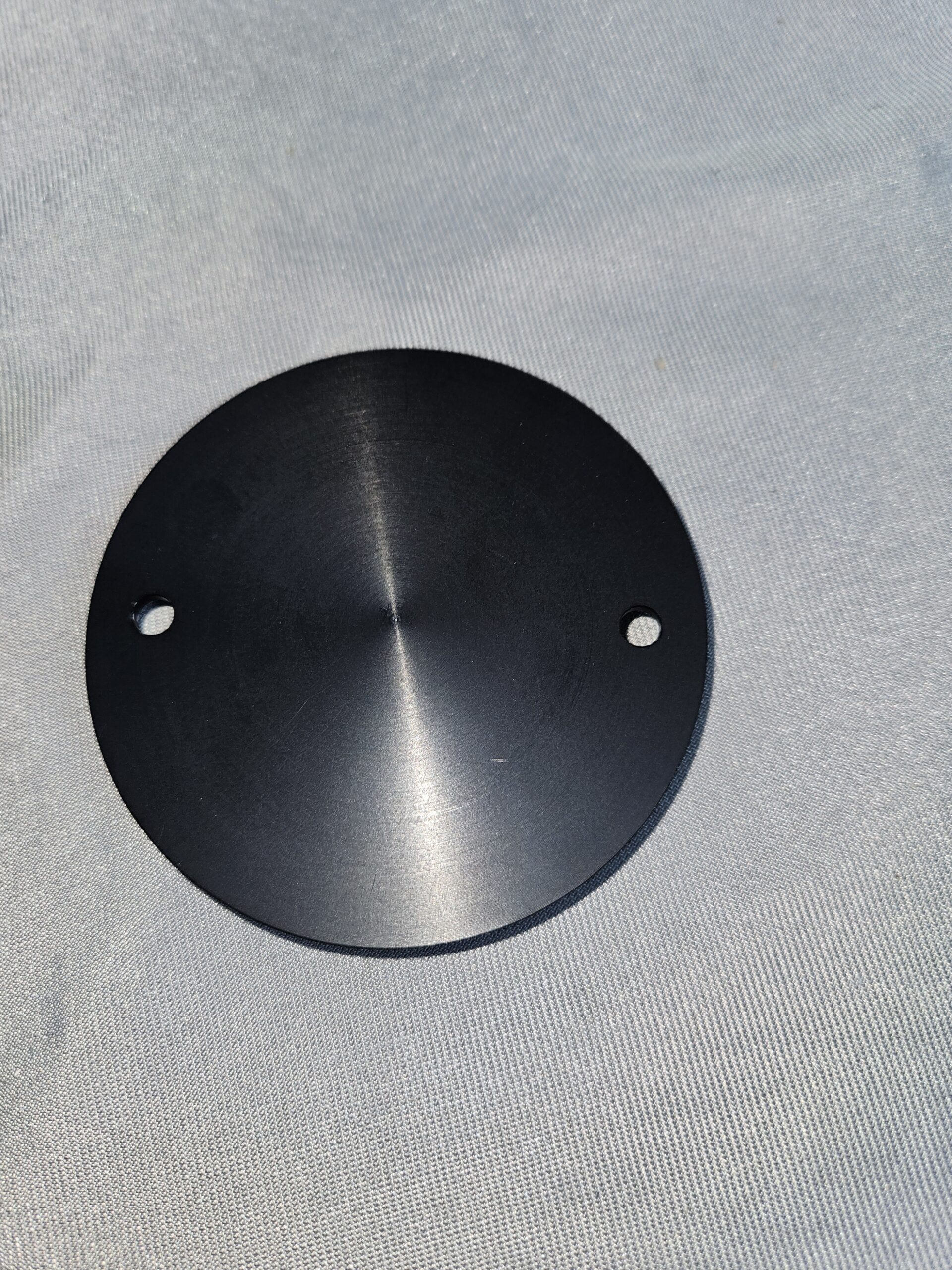 Timer Cover Zündungsdeckel für Harley Softail Sportster schwarz matt eloxiert – Bild 2