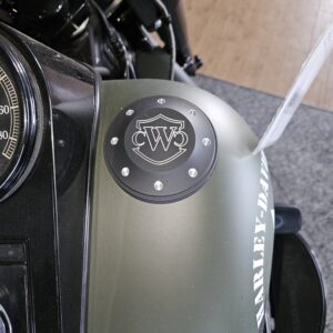 CNC Tankdeckel Cover für Harley Softail Fat Boy Heritage EVO, Twincam, Milwaukee Eight