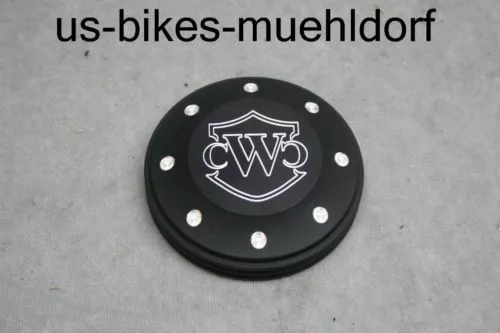 CNC Tankdeckel Cover für Harley Dyna Fat Bob, Street Bob, Wide Glide EVO + TC – Bild 4