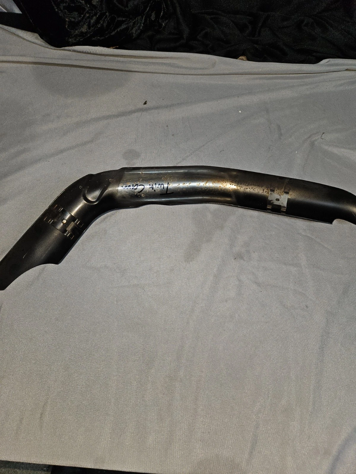 Harley Touring Krümmerblech 1. Zylinder bis 2016 Twin Cam beschichtet # 705 – Bild 3