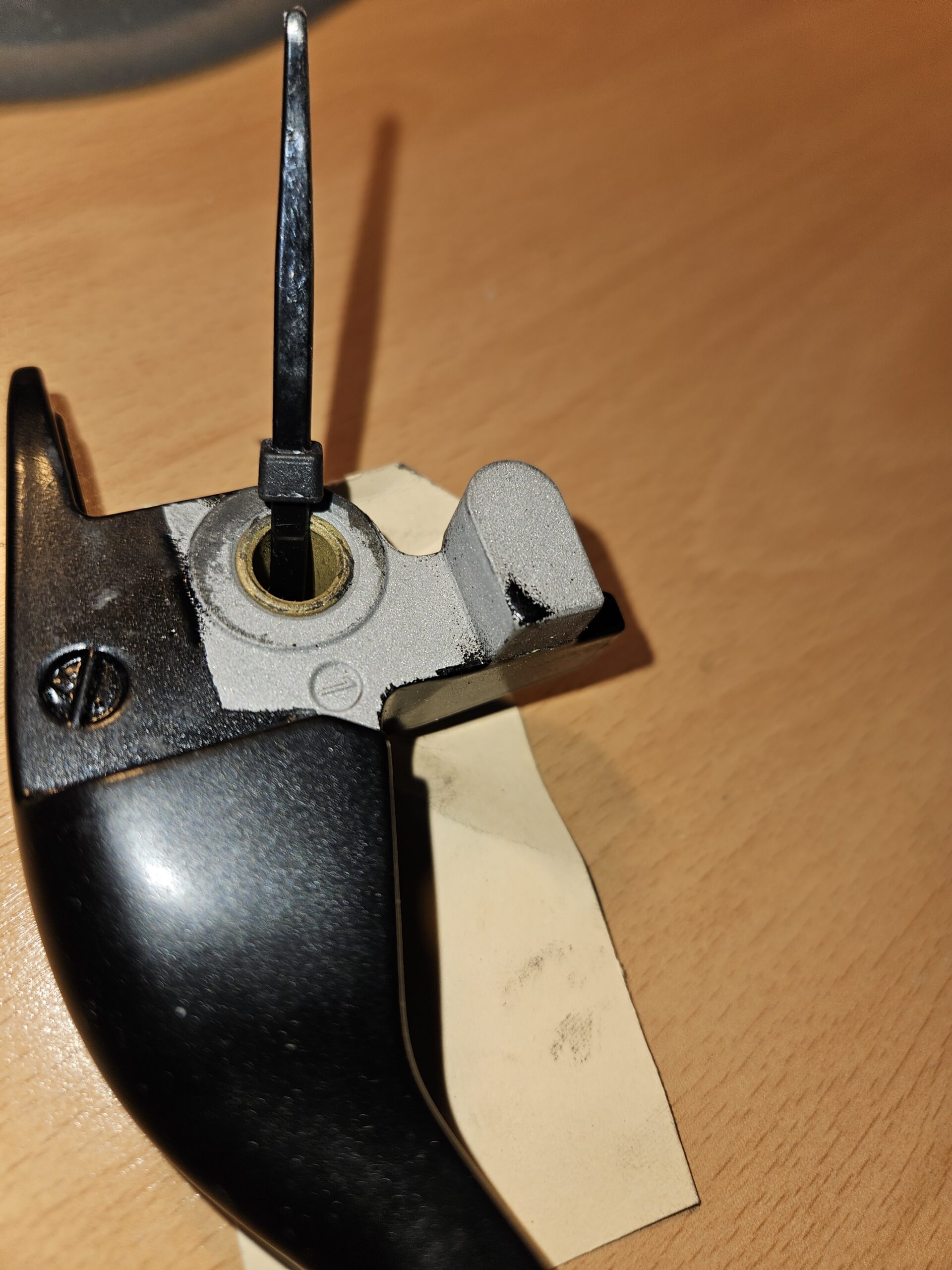 Harley Davidson Bremshebel schwarz matt neu beschichtet # 793 – Bild 4